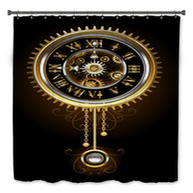 Clock With Pendulum Bath Decor 122329048