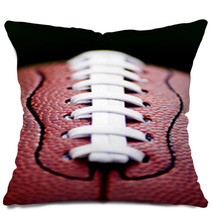 Close Up Of An American Football Pillows 45445344
