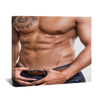 Close-up Of The Abdominal Muscles Wall Art 59396039