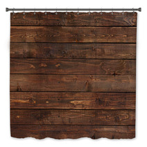 Close Up Of Wall Made Of Wooden Planks Bath Decor 52327231