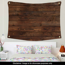 Close Up Of Wall Made Of Wooden Planks Wall Art 52327231