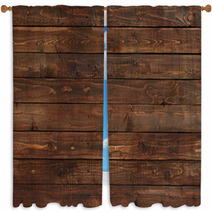 Close Up Of Wall Made Of Wooden Planks Window Curtains 52327231