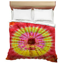Close Up Shot Of Tie Dye Fabric Texture Background Bedding 64304620