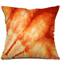 Close Up Shot Of Tie Dye Fabric Texture Background Pillows 67616921