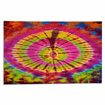 Close Up Shot Of Tie Dye Fabric Texture Background Rugs 64177029