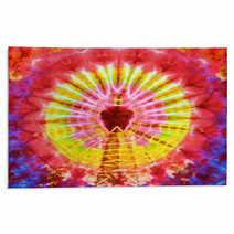 Close Up Shot Of Tie Dye Fabric Texture Background Rugs 64374354