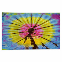 Close Up Shot Of Tie Dye Fabric Texture Background Rugs 64399028