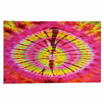 Close Up Shot Of Tie Dye Fabric Texture Background Rugs 64916786