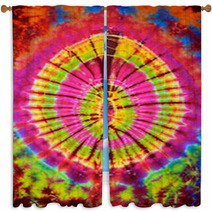 Close Up Shot Of Tie Dye Fabric Texture Background Window Curtains 64177029