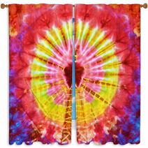 Close Up Shot Of Tie Dye Fabric Texture Background Window Curtains 64374354