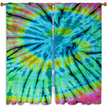 Close Up Shot Of Tie Dye Fabric Texture Background Window Curtains 64912962