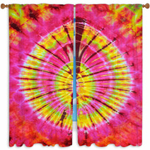 Close Up Shot Of Tie Dye Fabric Texture Background Window Curtains 64916786