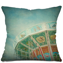 Closeup Of A Colorful Carousel With Textured Editing Pillows 44253668