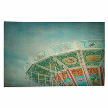 Closeup Of A Colorful Carousel With Textured Editing Rugs 44253668