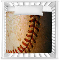 Closeup Of An Old, Weathered Baseball Nursery Decor 49893803