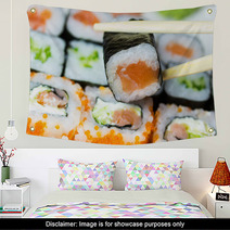 Closeup Of Maki Sushi Wall Art 68437710