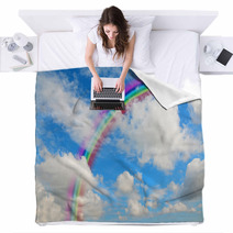 Clouds And Rainbow Blankets 65223203