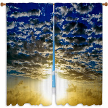 Clouds Window Curtains 66207816