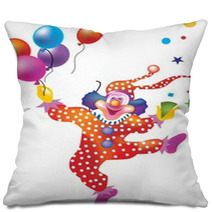 Clown, Buffoon, Illustration Pillows 4673709