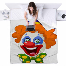 Clown Face Blankets 52395089