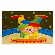 Clown On Stage - Vector Illustration Rugs 58790843