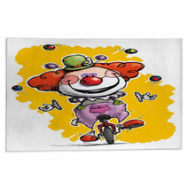 Clown On Unicycle Juggling Rugs 59627263