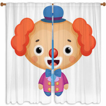 Clown Window Curtains 56055138