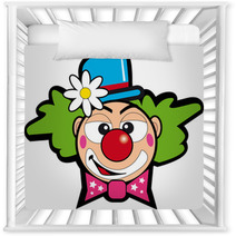 Clown With Flowers Nursery Decor 7150285