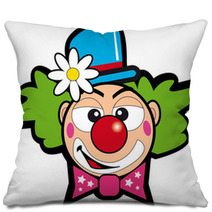 Clown With Flowers Pillows 7150285