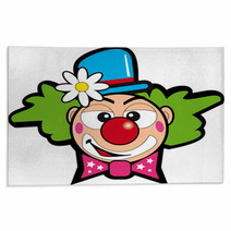 Clown With Flowers Rugs 7150285