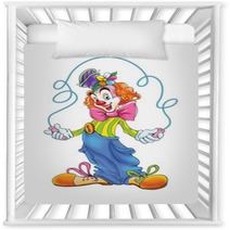 Clown With Skipping Rope Nursery Decor 55457233