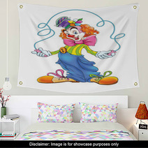 Clown With Skipping Rope Wall Art 55457233