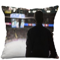Coach Of The Team Is Looking At Hockey Training Pillows 76259140