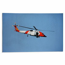 Coast Guard Rescue Helicopter Rugs 3975169