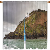 Coastal Scene On Sark Window Curtains 63443925