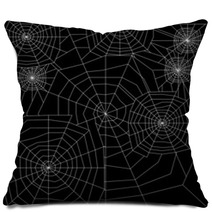 Cobweb Silhouette  Vector Pillows 52346488