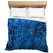Cobweb With Dew Drops Bedding 47344099