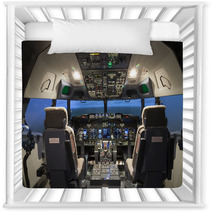 Cockpit Of Plane In Flight Simulator Nursery Decor 126755208