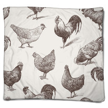 Cocks And Hens Blankets 62573202