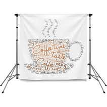Coffee Time - Tag Cloud Backdrops 82979411