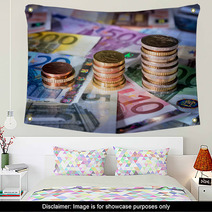Coins Chart On Euro Banknotes?? Wall Art 57109610