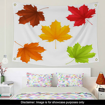 Collection Of Color Autumn Leaves Wall Art 67576274