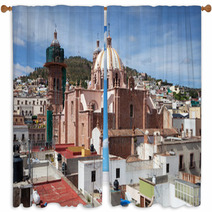 Colonial City Zacatecas, Mexico Window Curtains 58375857