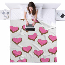 Color Hearts Blankets 71093405