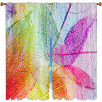 Color Leaves Window Curtains 71965661