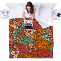 Color Move Paisley Blankets 53876306