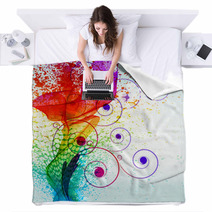 Color Paint Splashes. Gradient Vector Background. Blankets 26678734