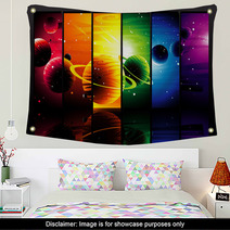 Color Planets Wall Art 24445615