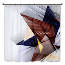 Color Triangles, Unusual Abstract Background Bath Decor 71577330