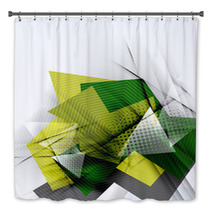 Color Triangles, Unusual Abstract Background Bath Decor 71624404